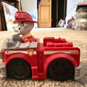 Paw patrol Rescue Racers - Marshall ambulance EMT Vehicle 3.7" EUC Car Toy